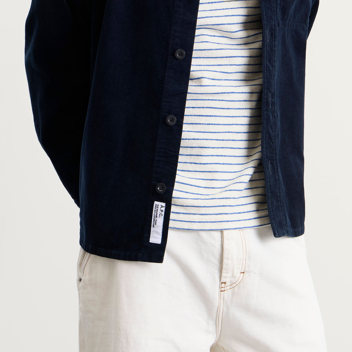 A.P.C. Surchiemise Basile Logo Corduroy Shirt