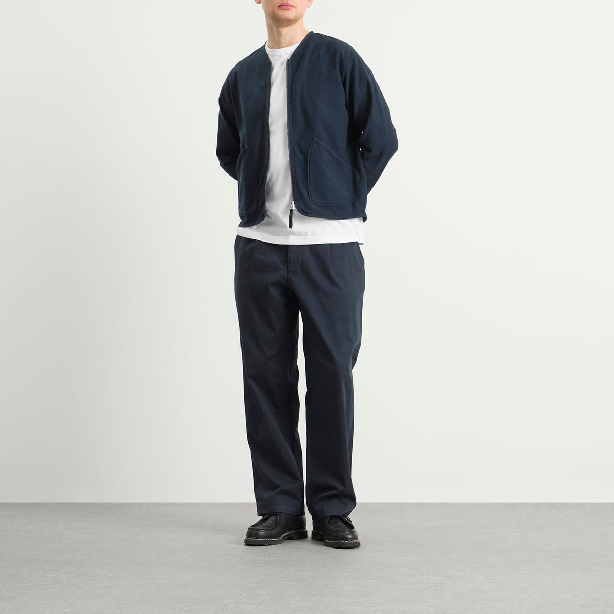 Universal Works Slub Sateen Zip Liner Jacket