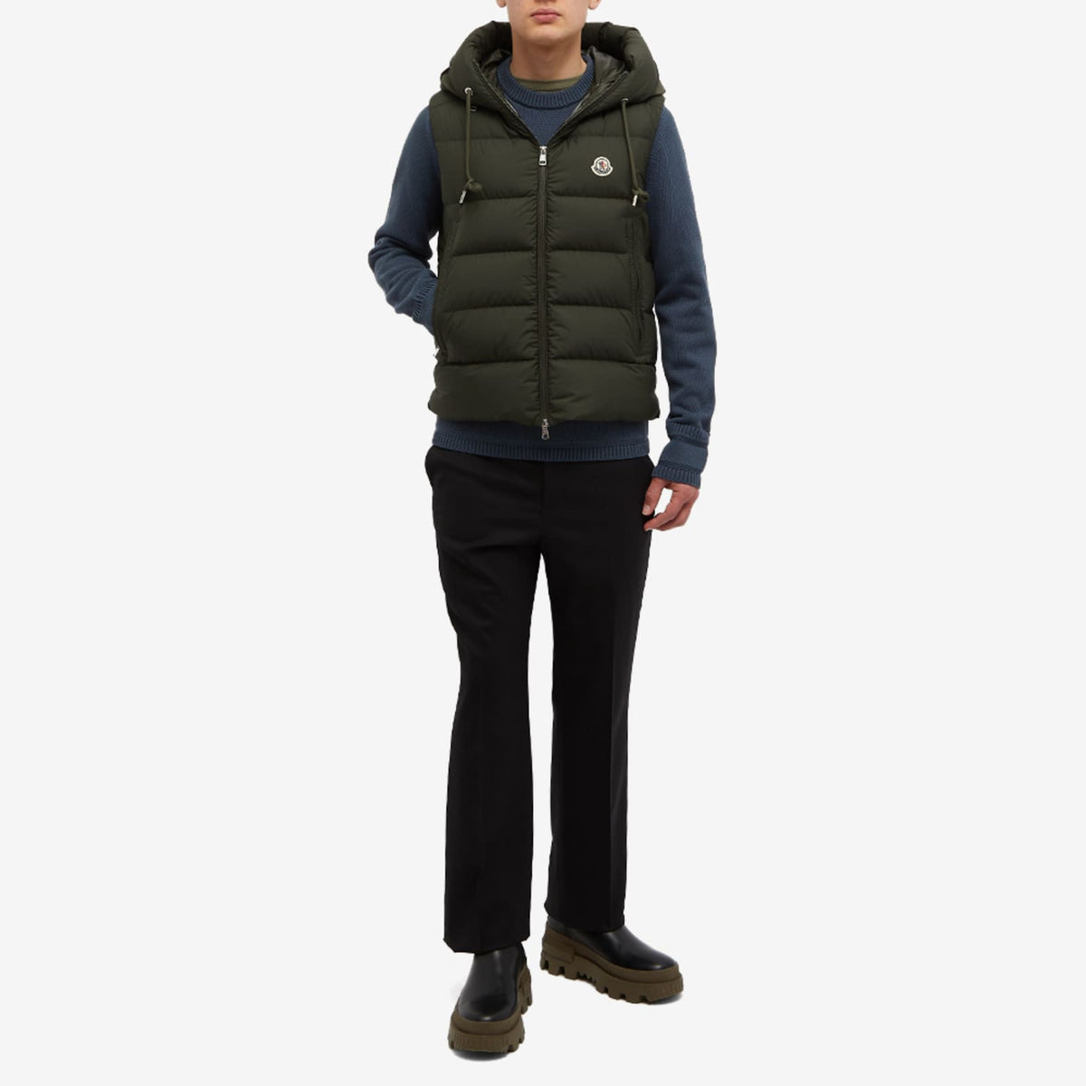 Moncler Cardamine Logo Hooded Gilet