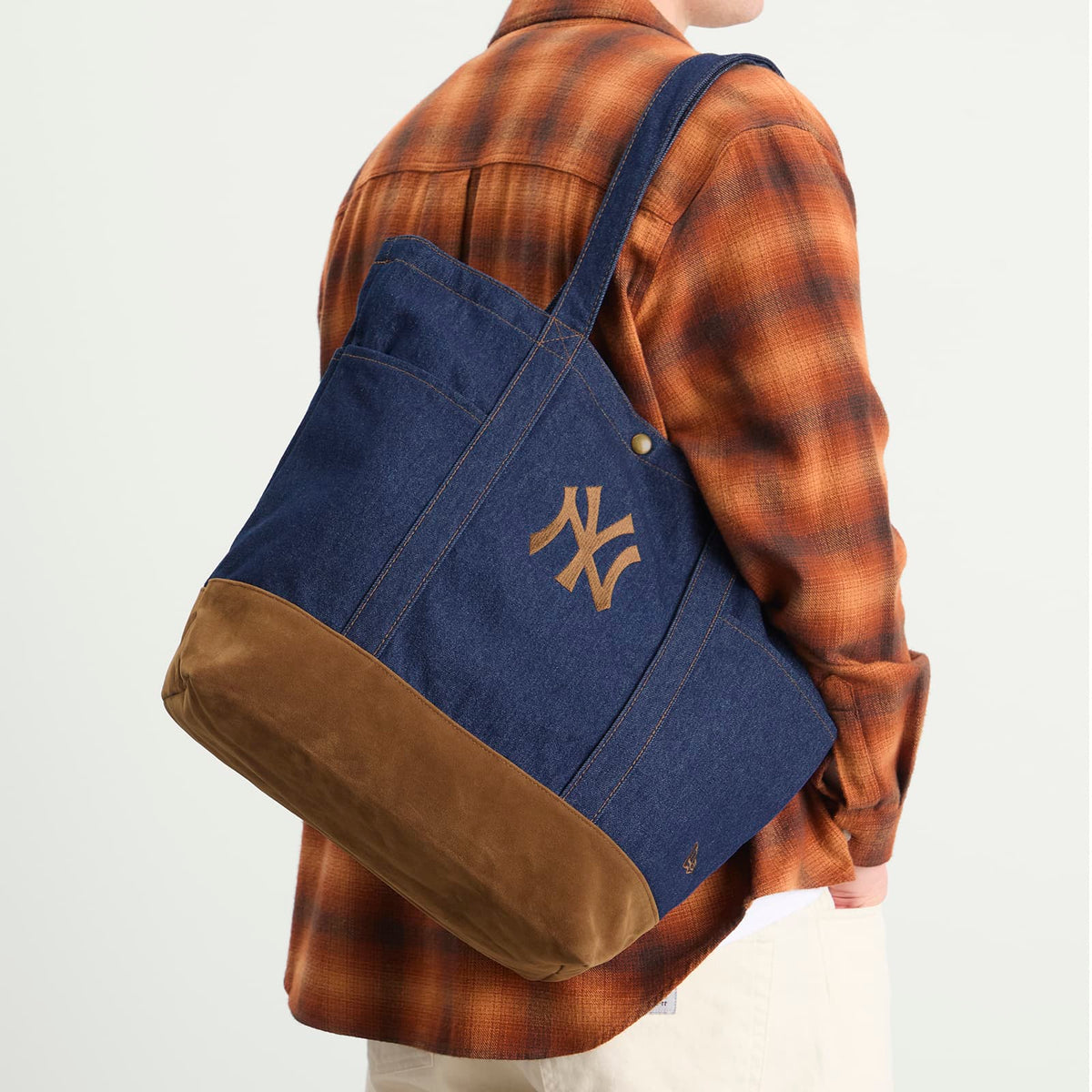 New Era New York Yankees Suede Denim Tote Bag