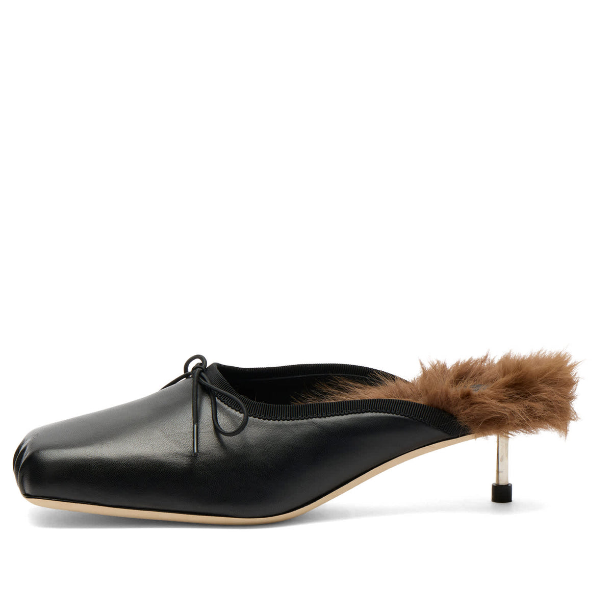 Simone Rocha Faux Fur Lined Pointe Mules