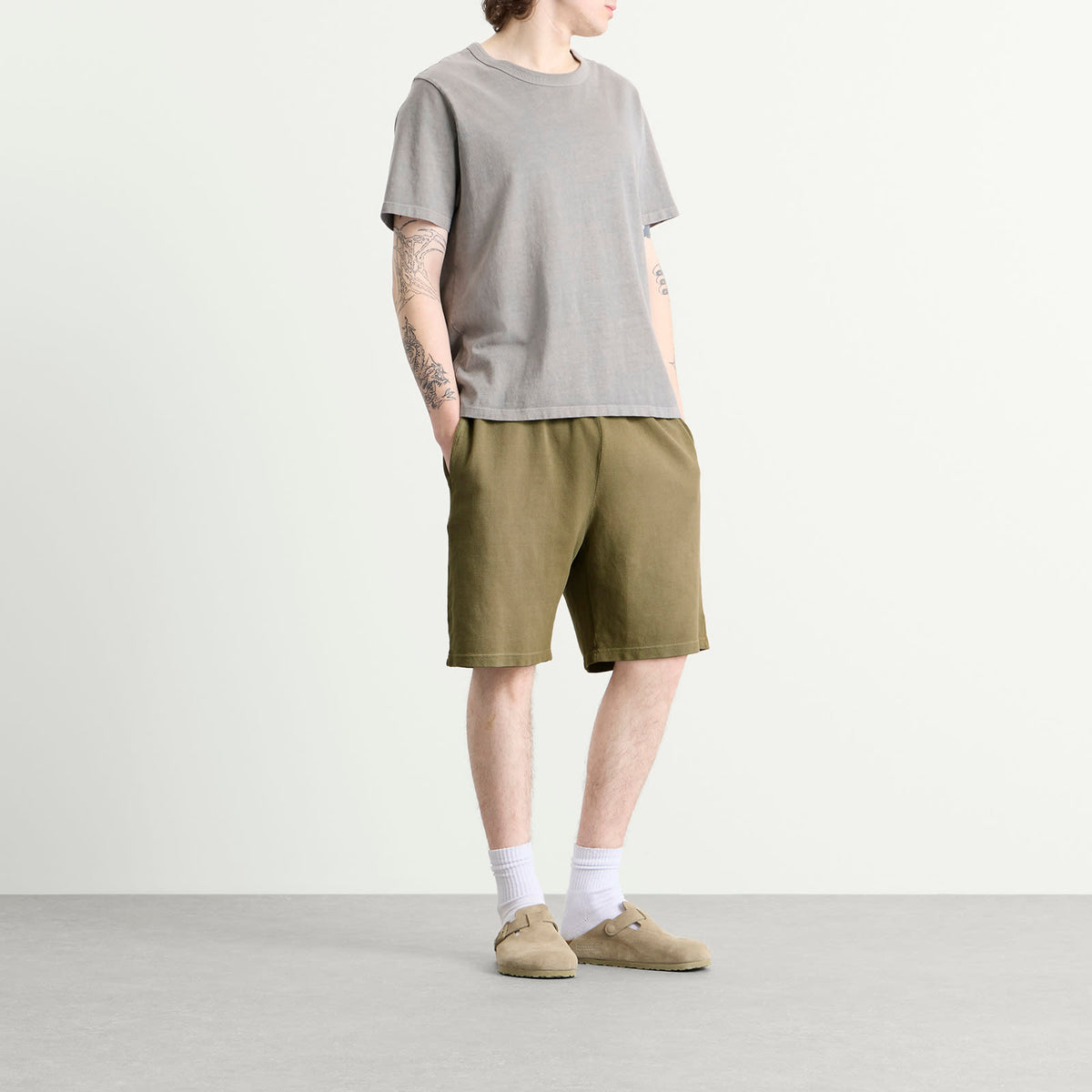 Les Tien Pique Cotton Rider Short