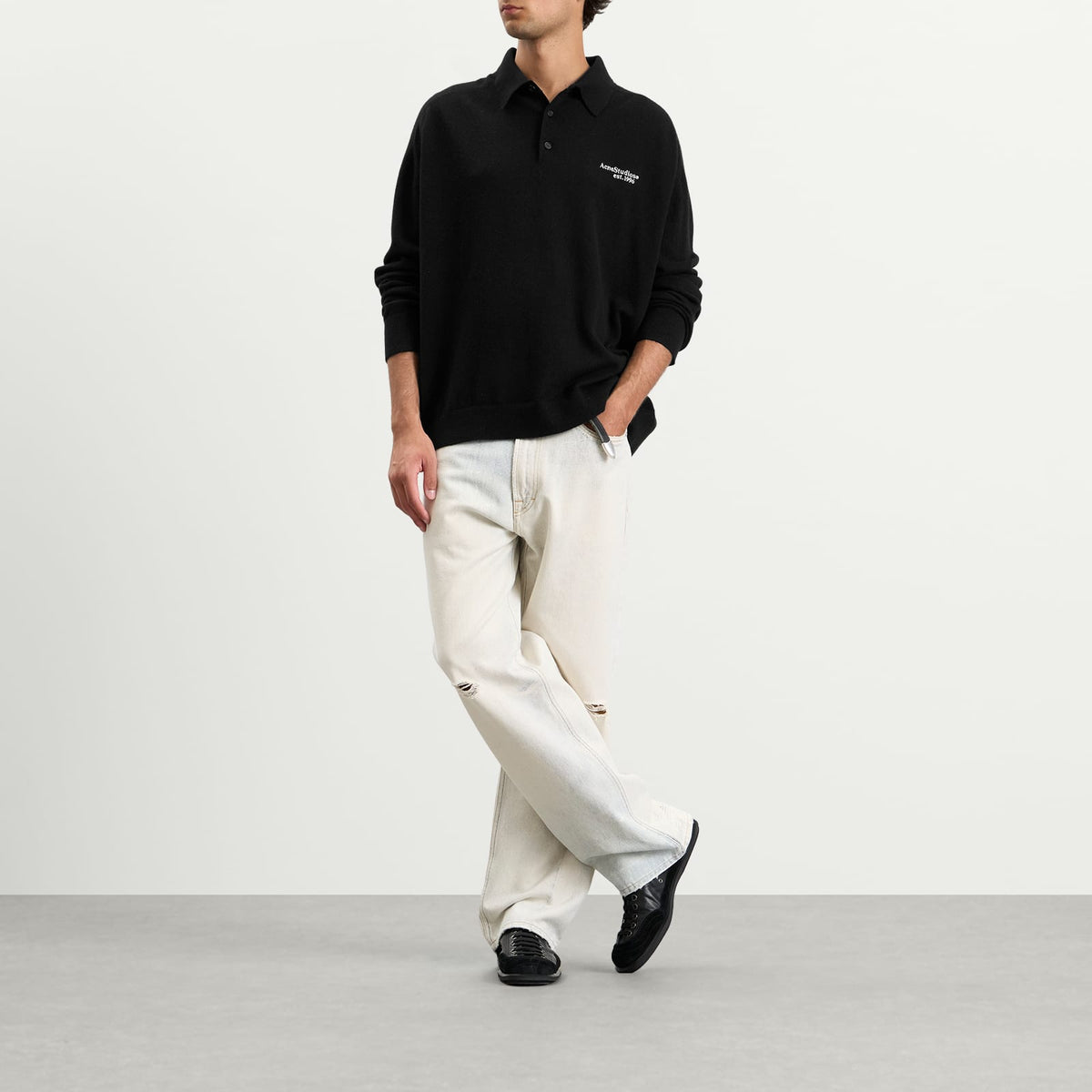 Acne Studios Kluxey Light Richard Yak Polo Jumper