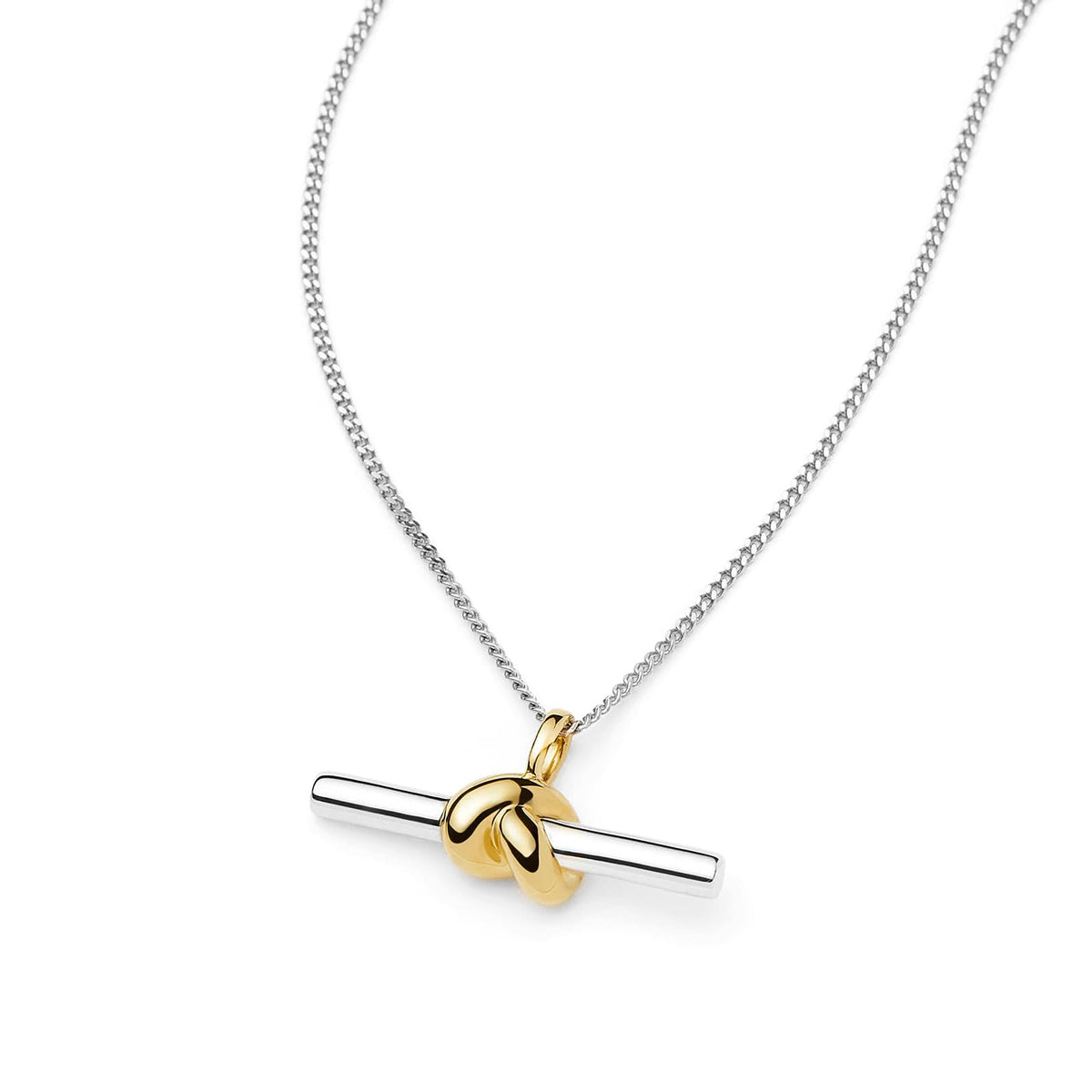 Missoma x Lucy Williams T-Bar Knot Pendant Necklace