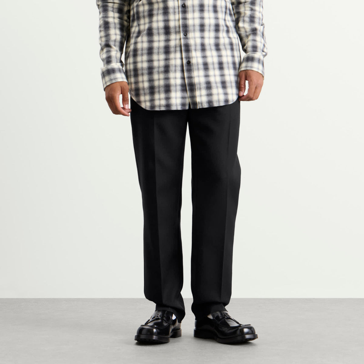 Balenciaga Wool Gabardine Tailored Trousers