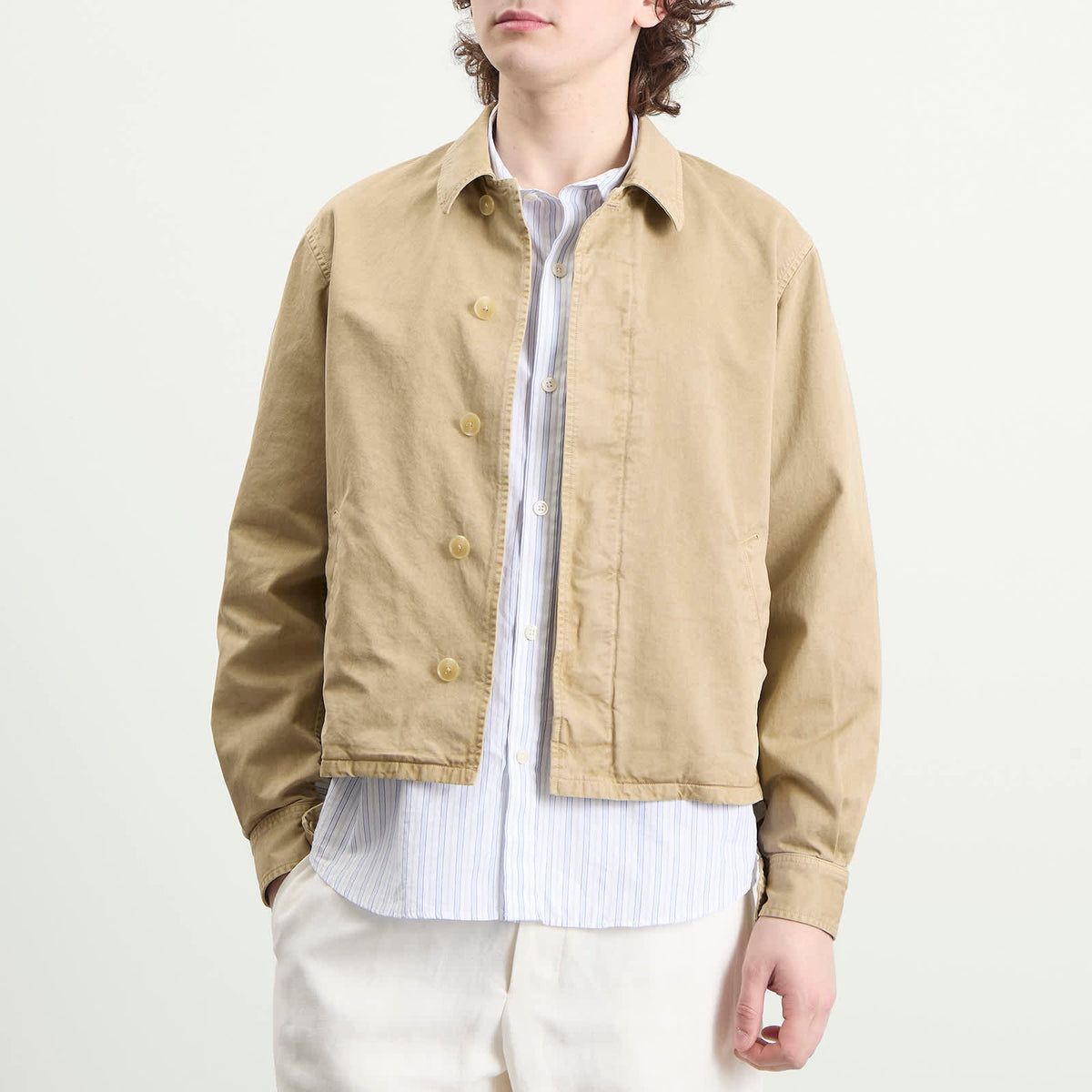 Auralee Garment-Dyed Finx Light Chino Blouson