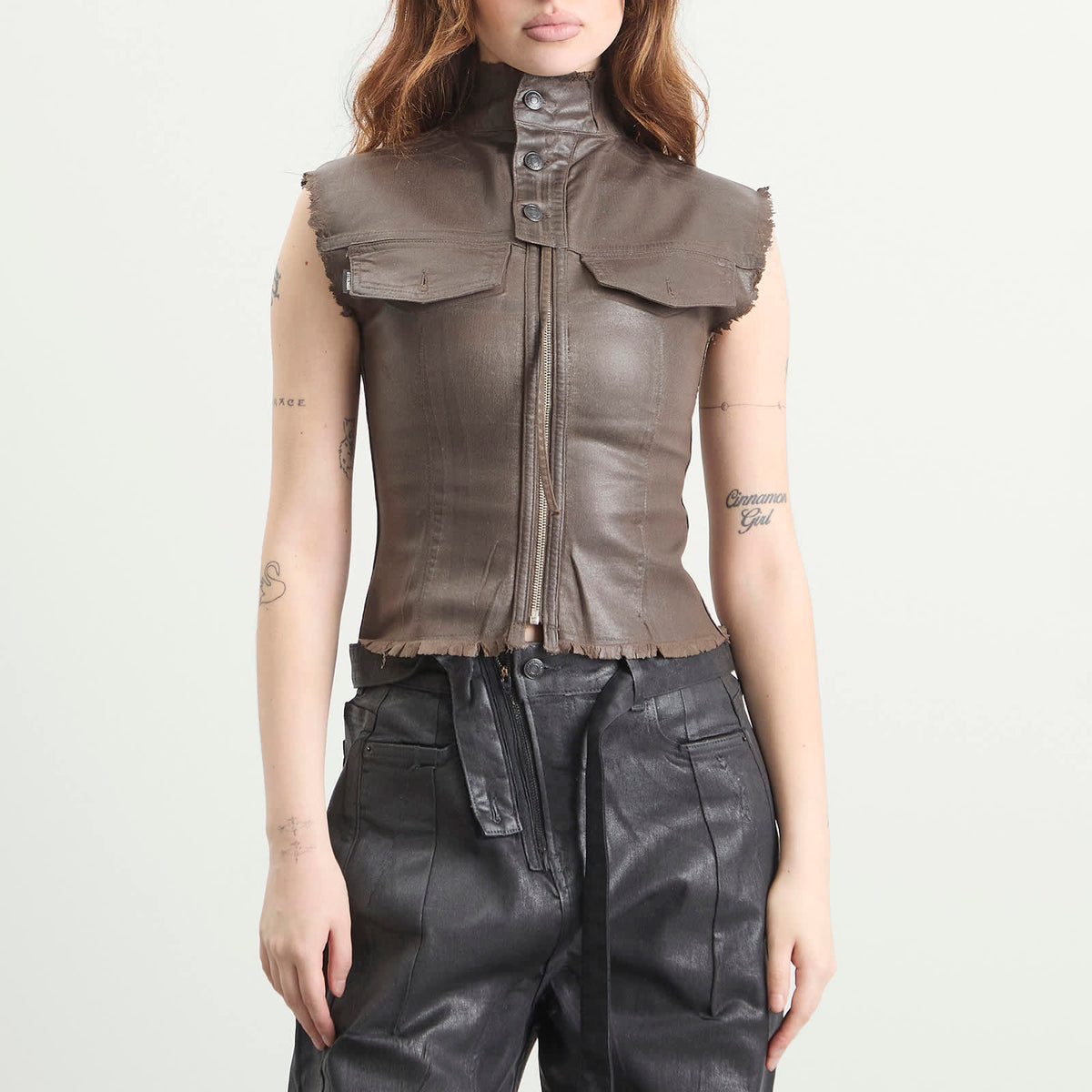 Ottolinger Glazed Denim Zip Top