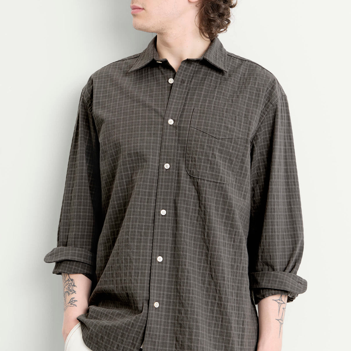 Foret Scout Micro Check Shirt