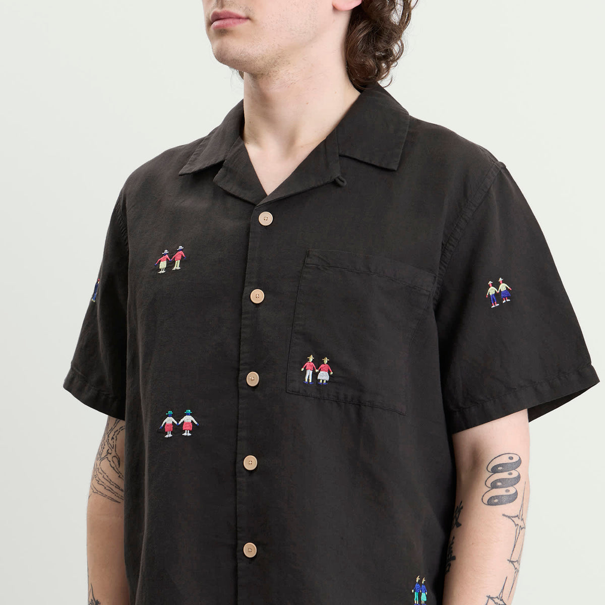Folk Presented by END. Relaxed Soft Collar Vacation Shirt