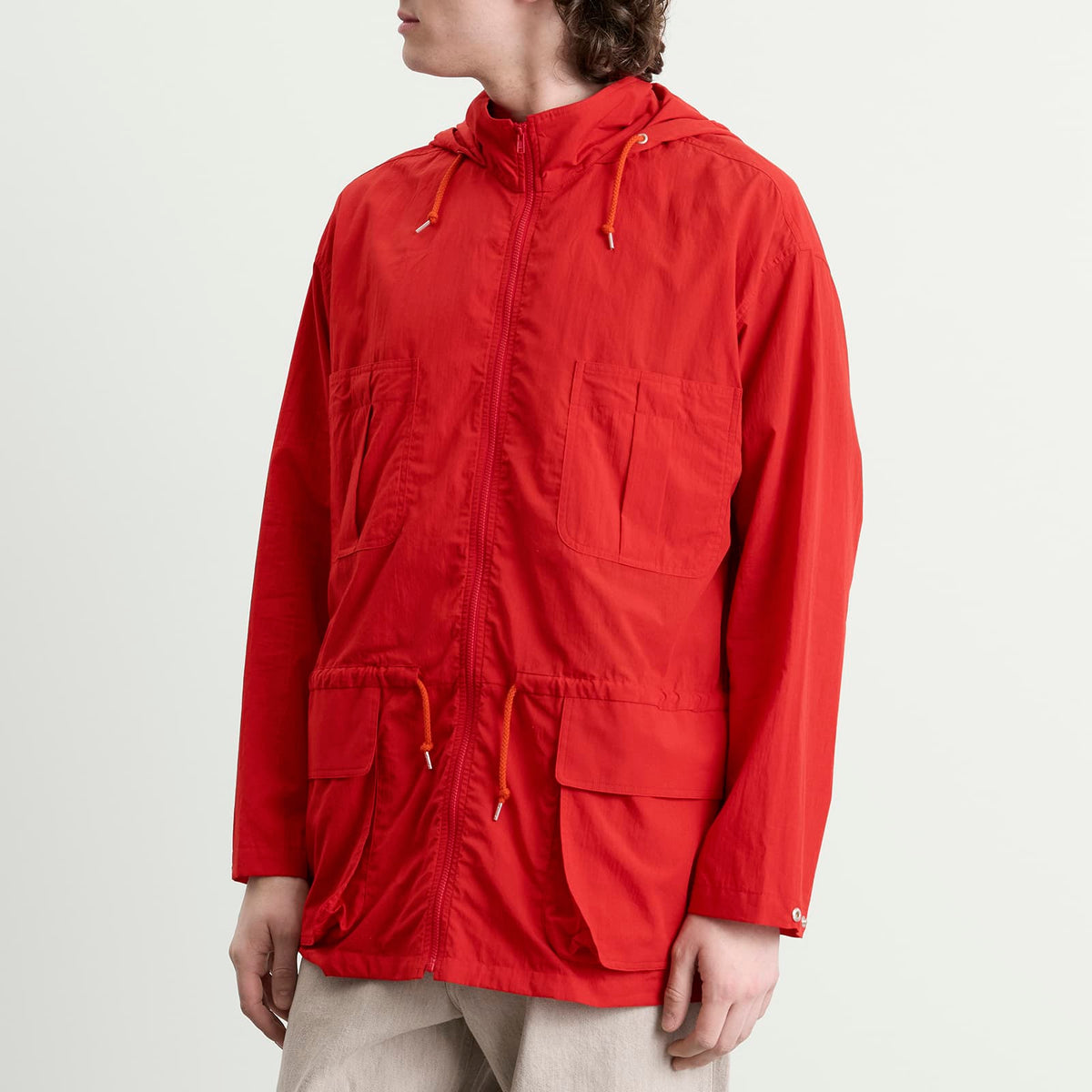 Auralee Cotton Lawn Hooded Blouson