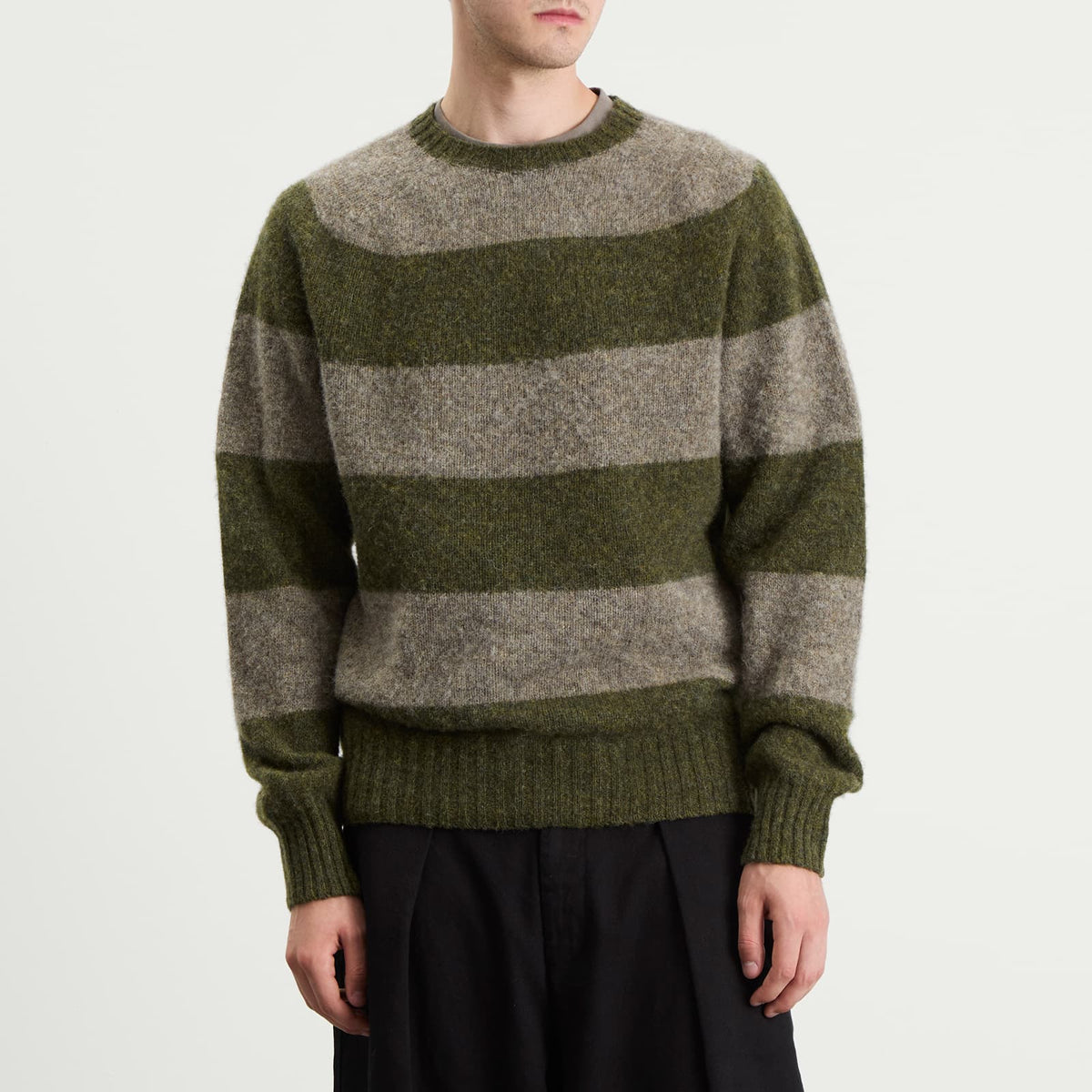 YMC Suedehead Stripe Jumper