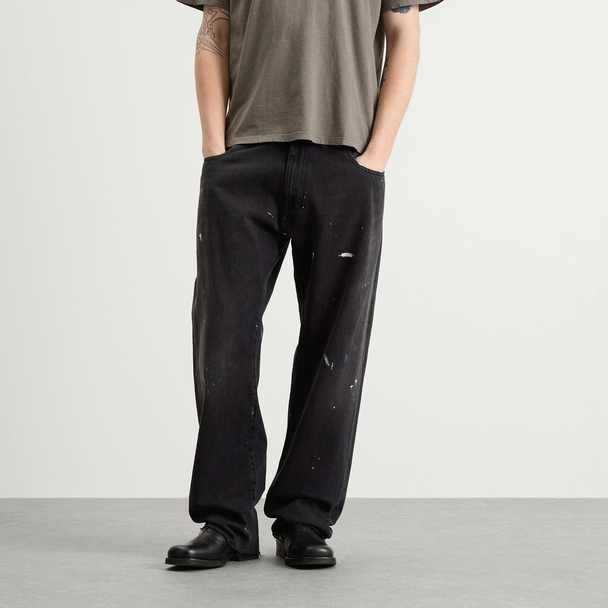 MM6 Maison Margiela Relaxed Straight Leg Elasticated Jeans