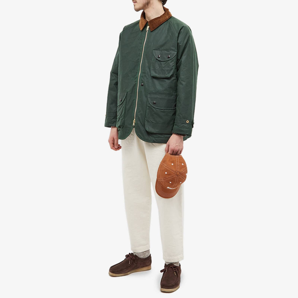 Drake's Waxed Cotton Coverall Jacket