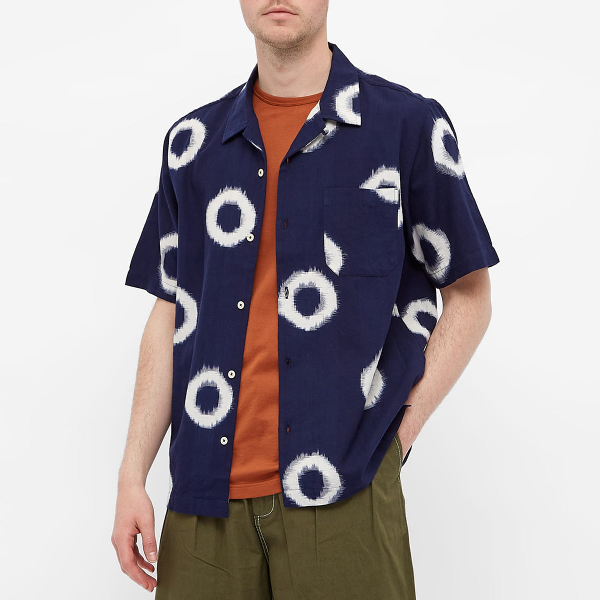 Universal Works Donuts Double Ikat Road Shirt
