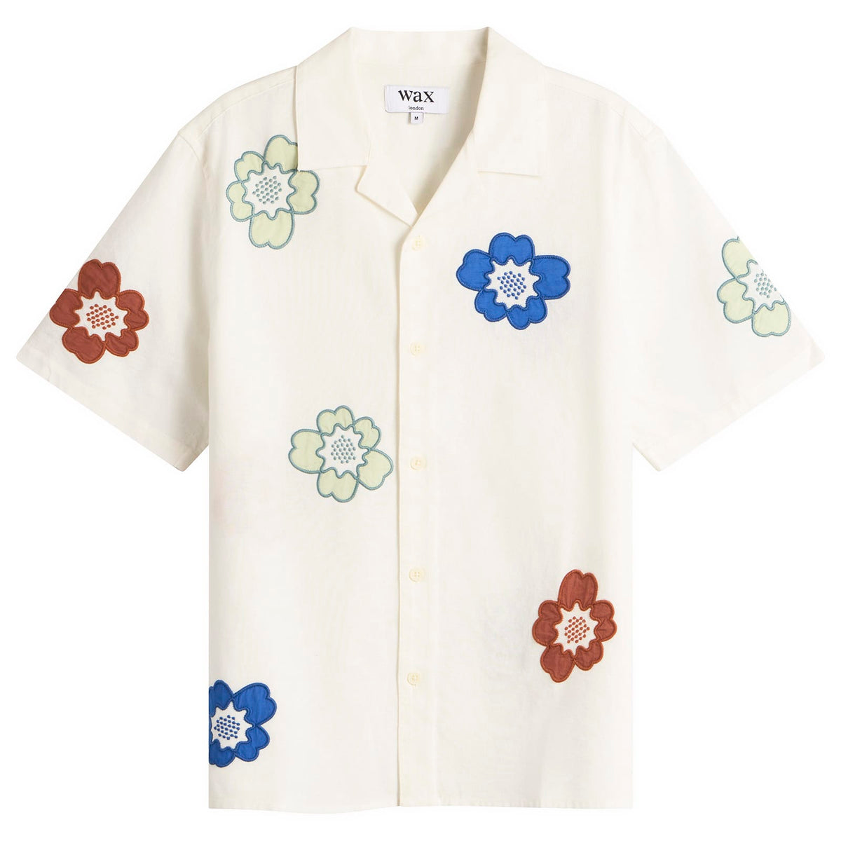 Wax London Didcot Applique Floral Vacation Shirt