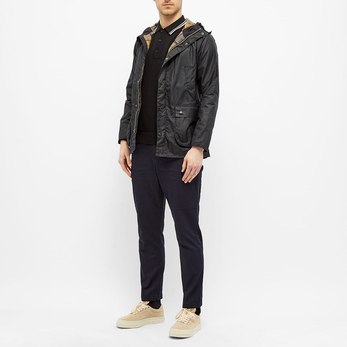 Barbour Sl Bedale Hooded Wax - White Label