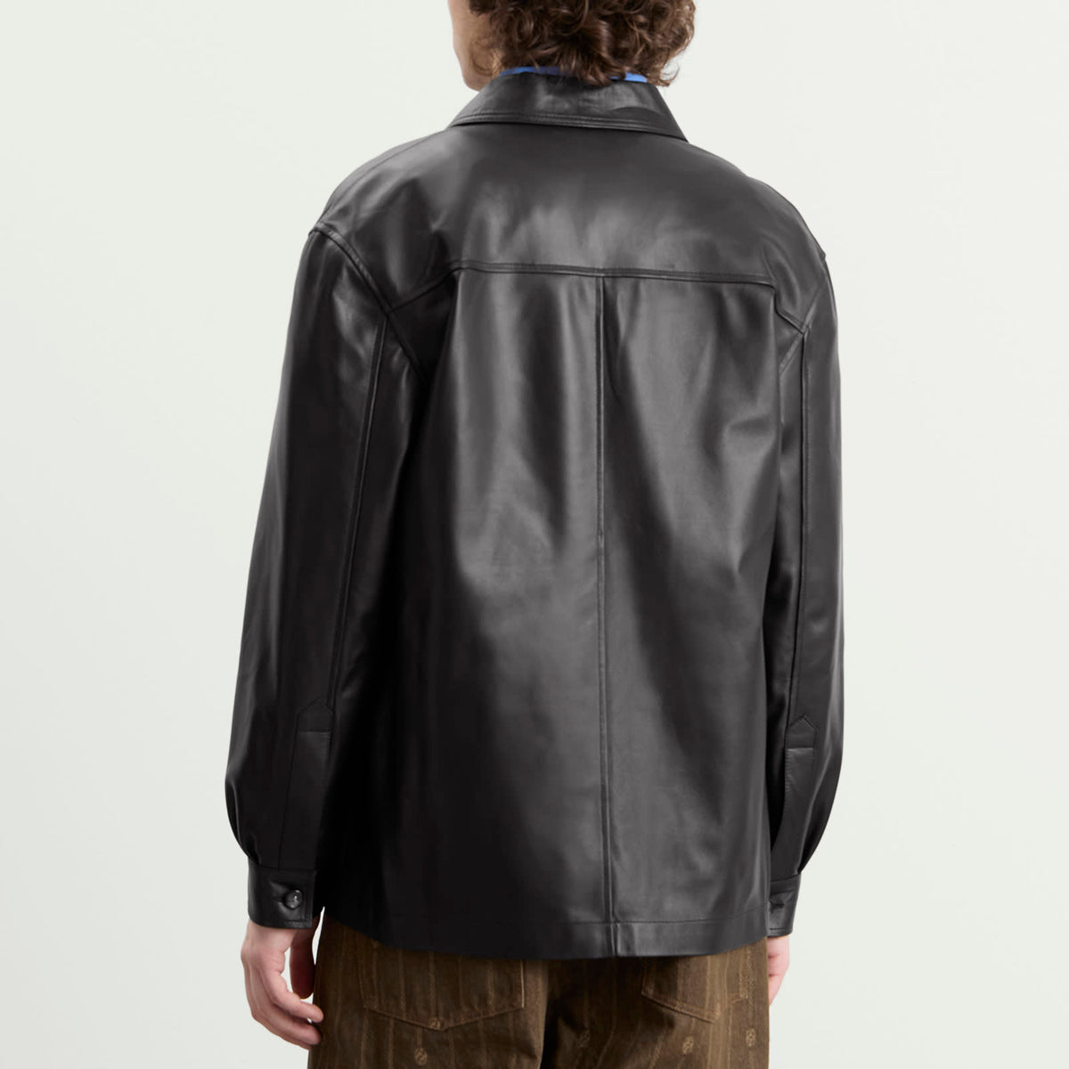 Drôle de Monsieur D Ornament Leather Shirt