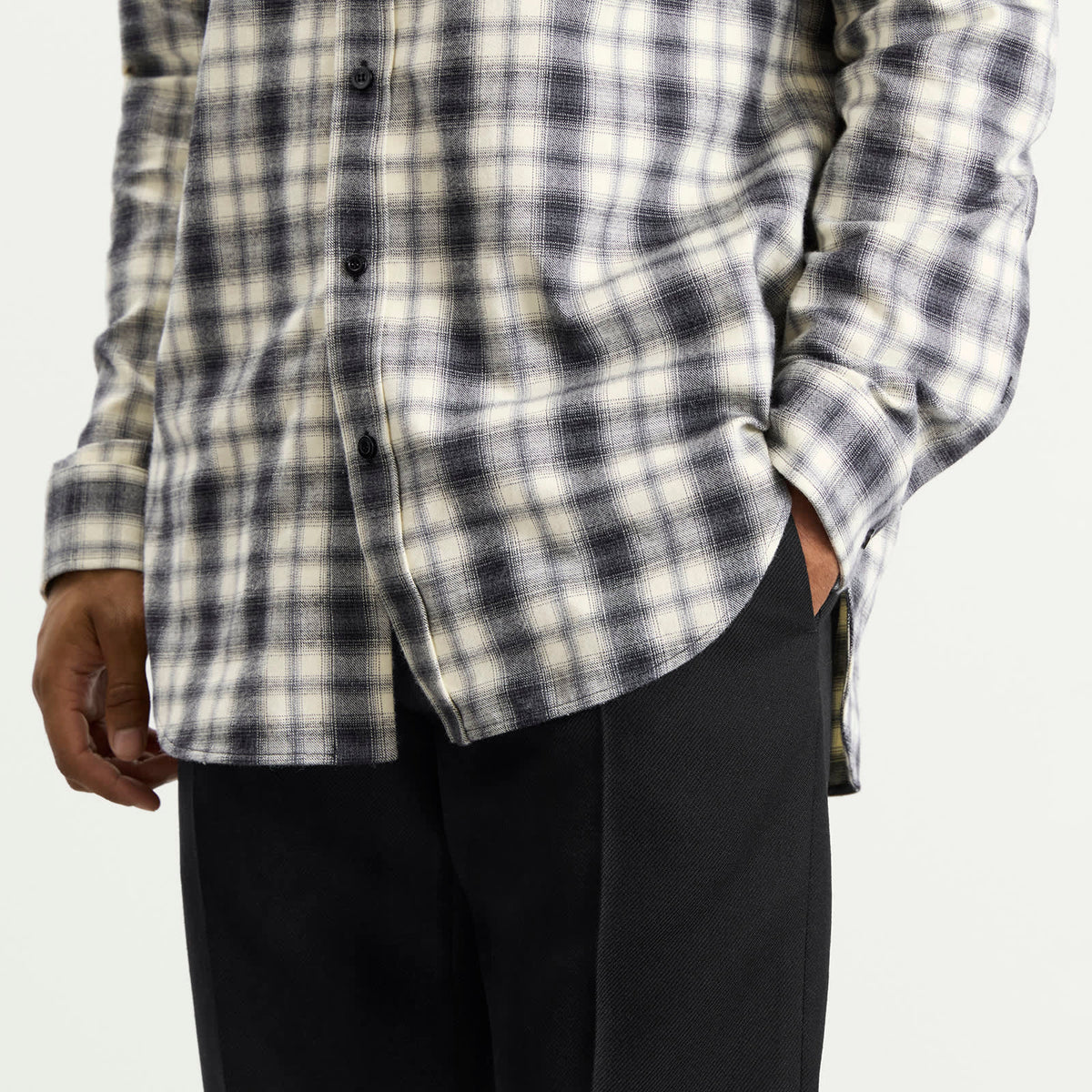 Balenciaga Wool Gabardine Tailored Trousers