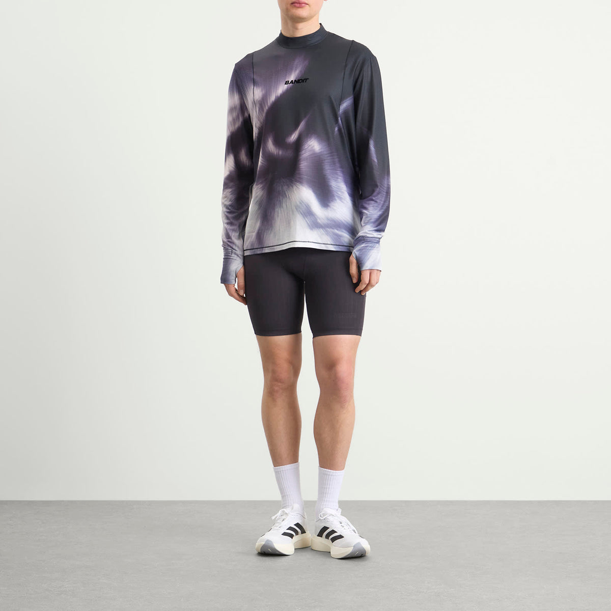 Bandit Men's Aura Grid Mockneck Long Sleeve