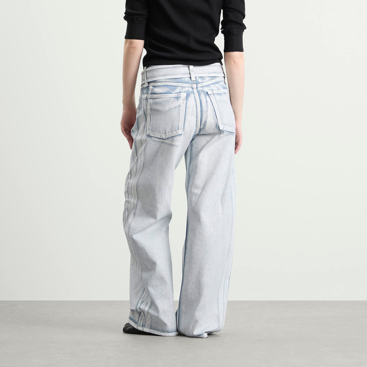 Acne Studios Page Blue Shadow Belted Jeans