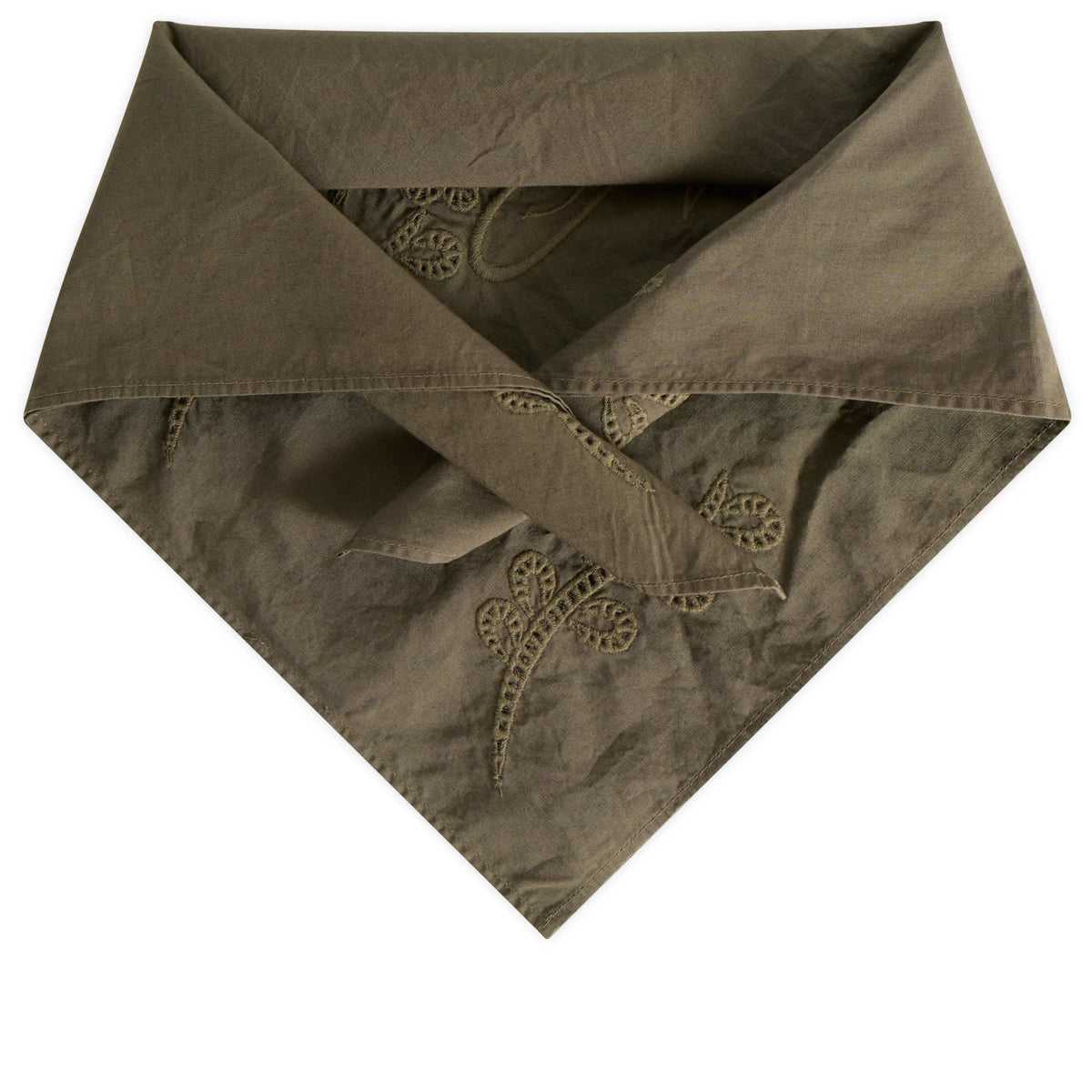 Damson Madder Embroidered Headscarf