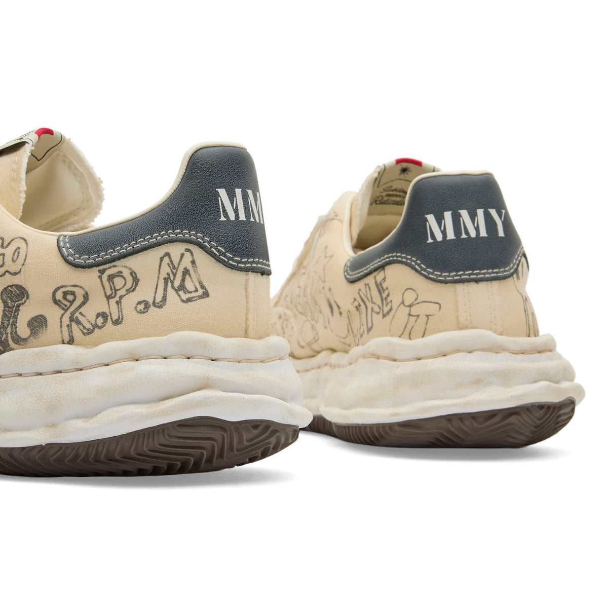 Maison Mihara Yasuhiro Blakey Graffiti Print Sneaker