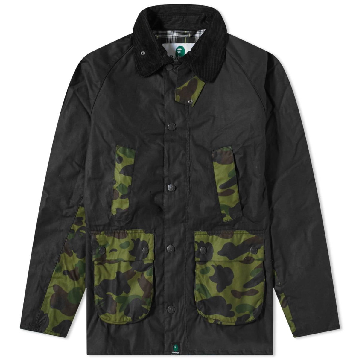 Barbour x A Bathing Ape Camo Bedale Wax Jacket