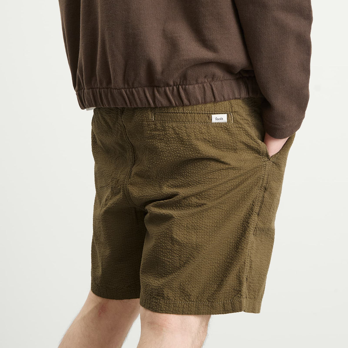 Foret Hush Seersucker Shorts