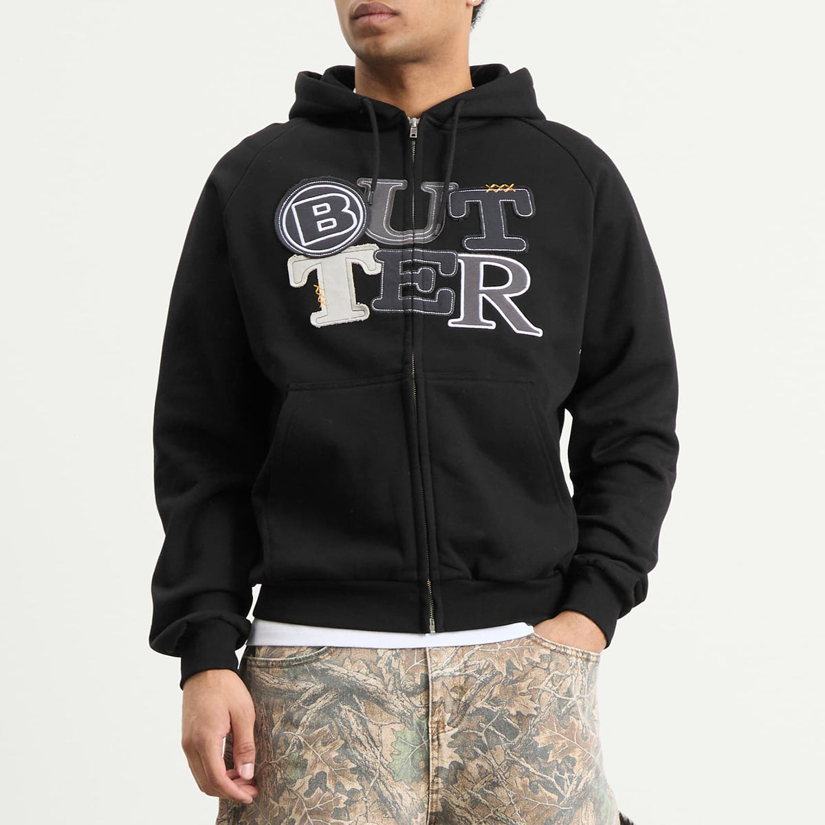 Butter Goods Patchwork Zip Hoodie