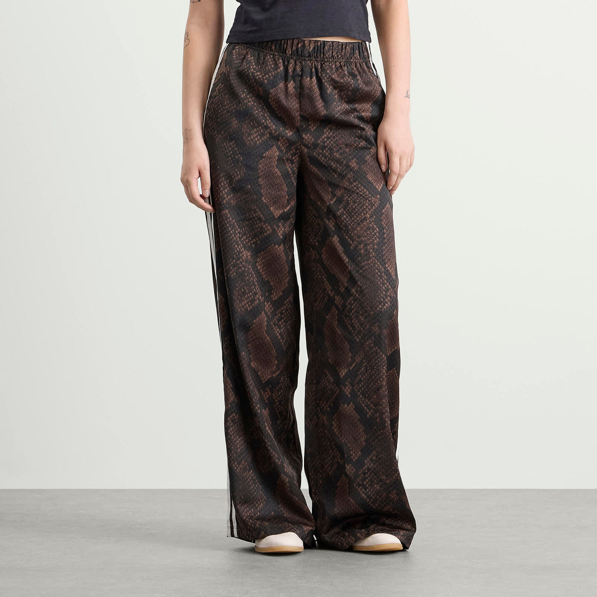 adidas Satin Wide Leg Track Pant