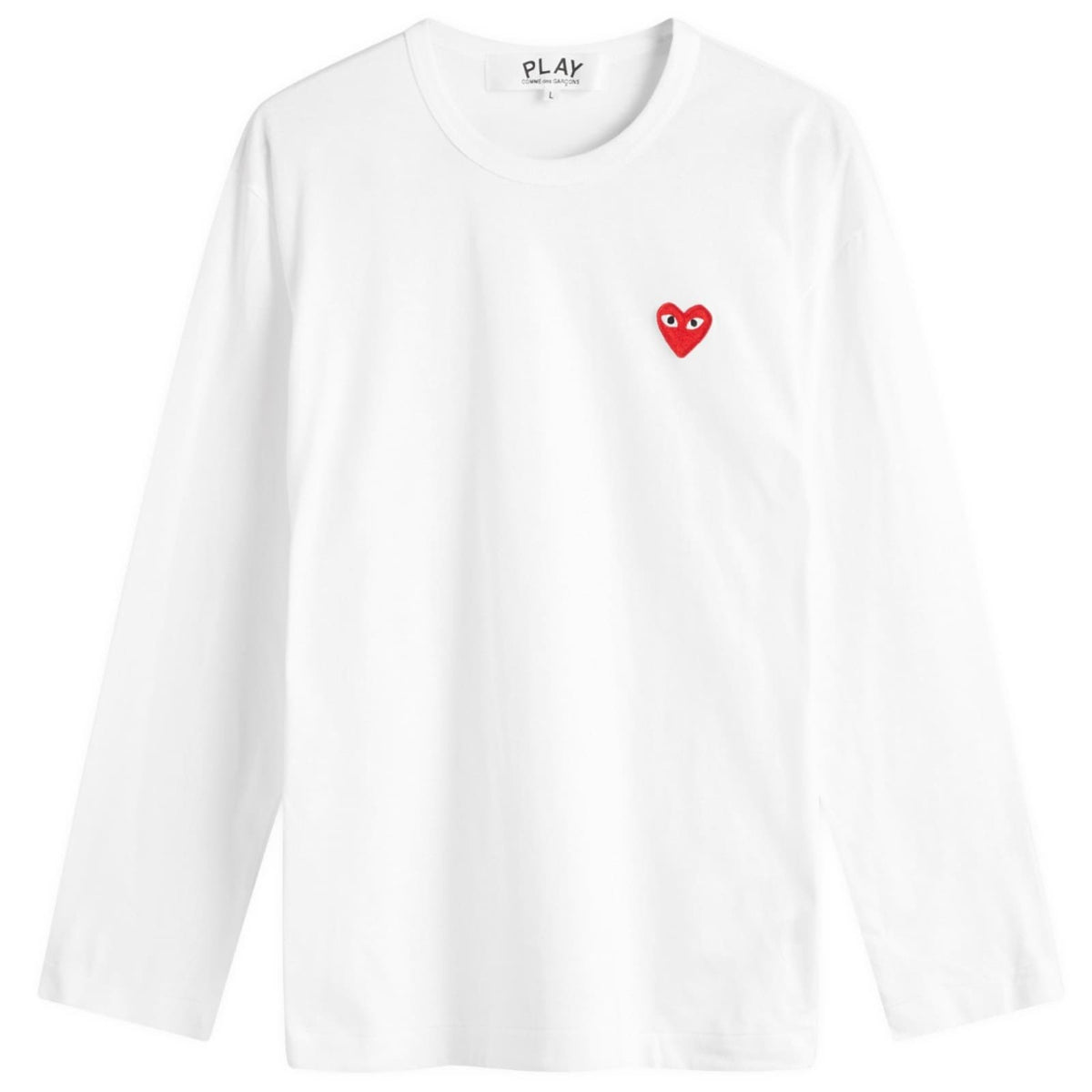 Comme des Garçons Play Long Sleeve Basic Logo T-Shirt