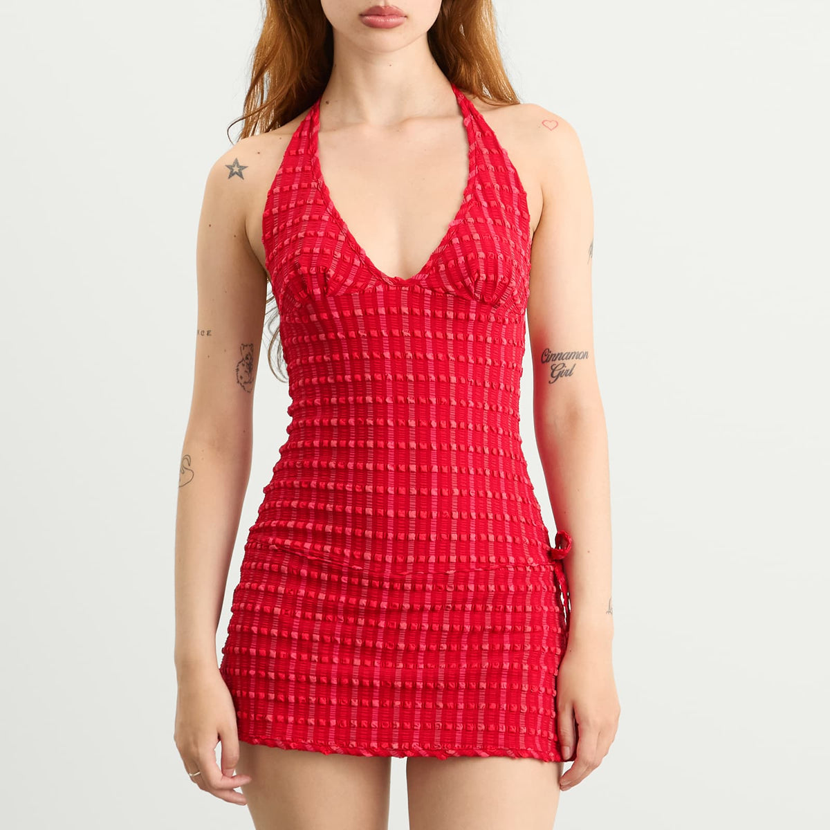 Peachy Den Cindy Halter Skort Dress