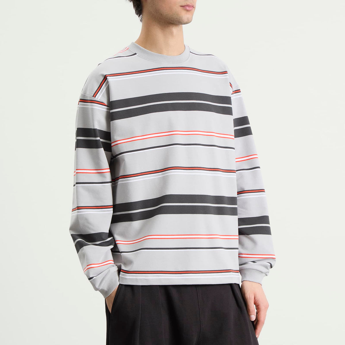 BEAMS Multi Stripe Long Sleeve T-Shirt