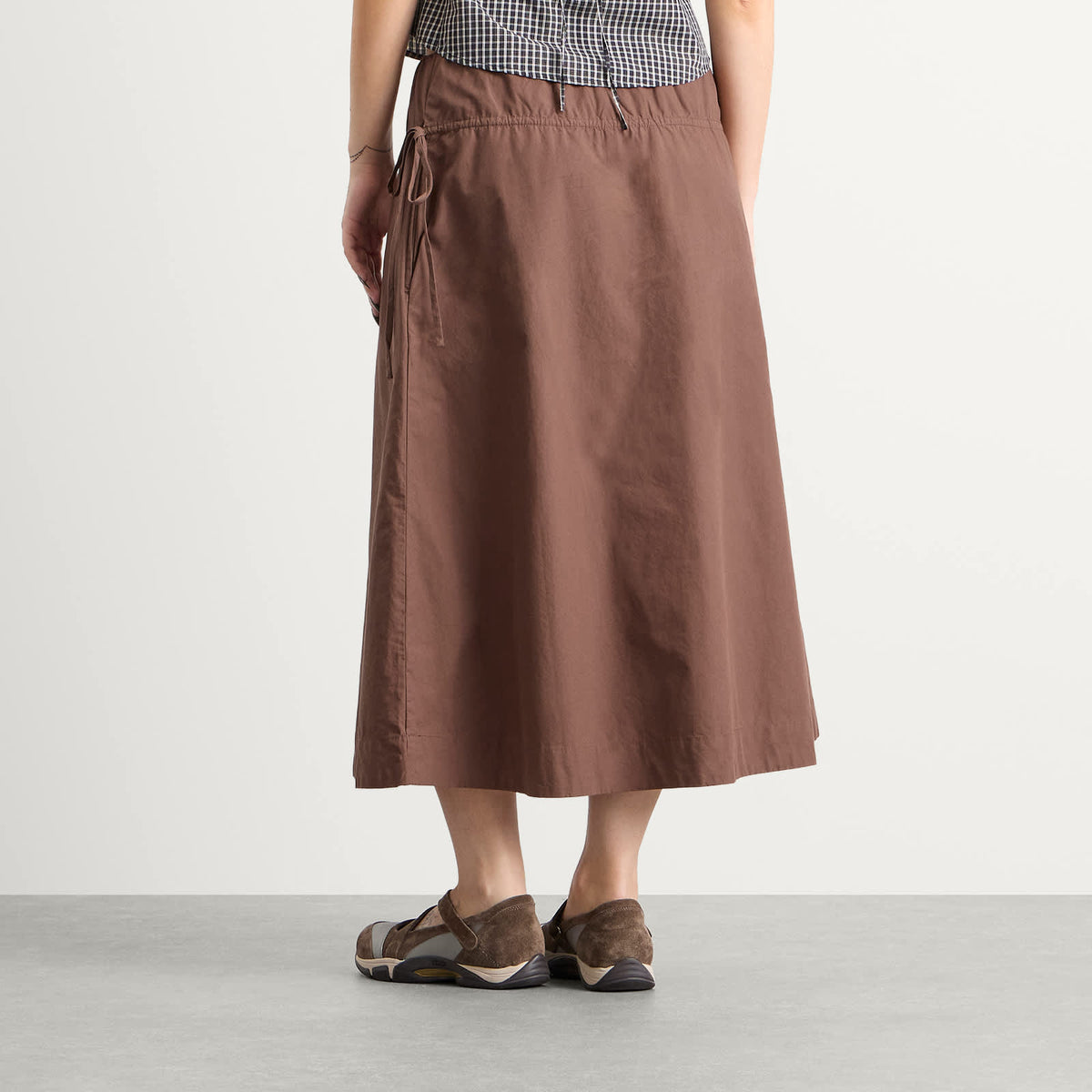 Damson Madder Caspia Volume Midi Skirt