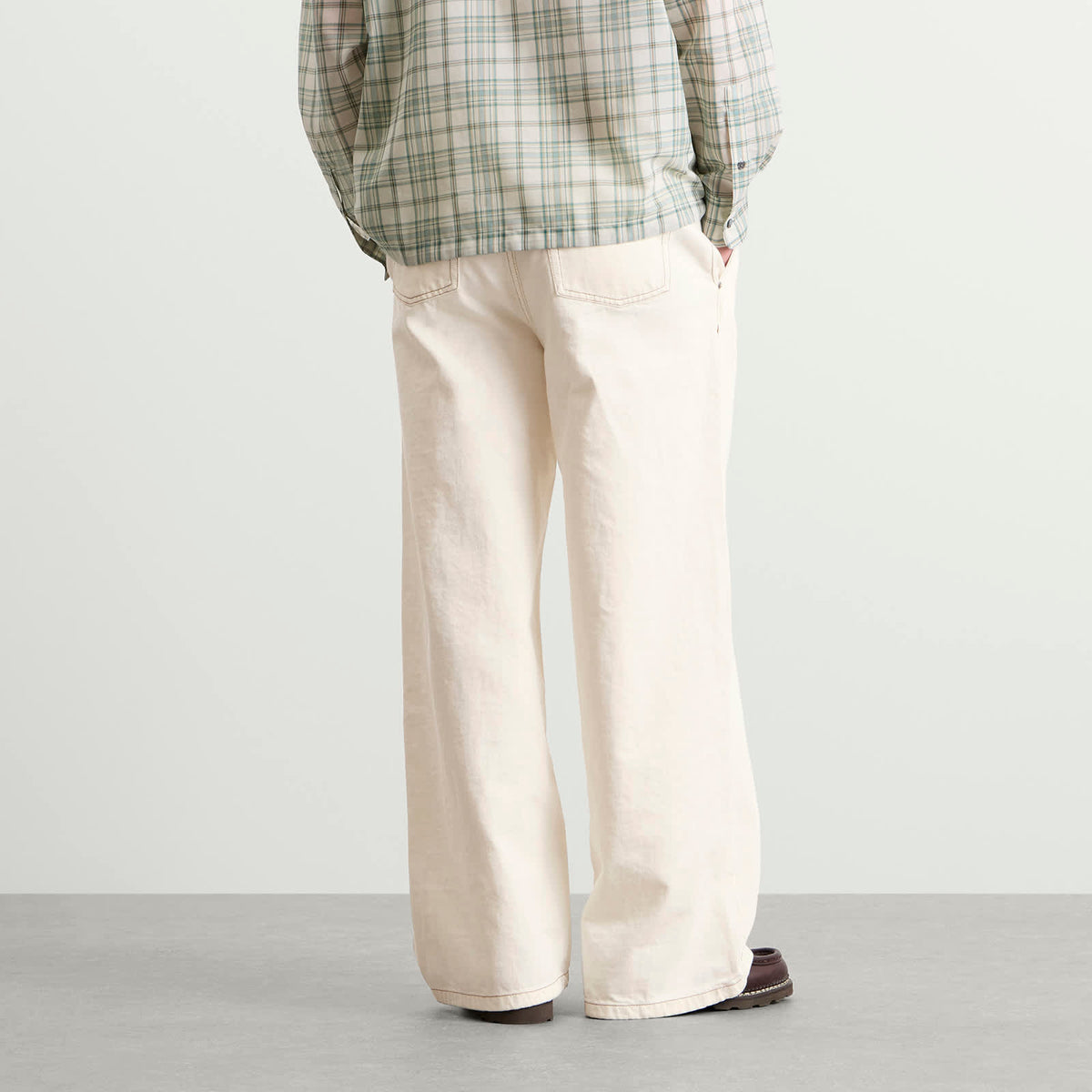 AMI Paris Light Denim Wide Fit Jeans