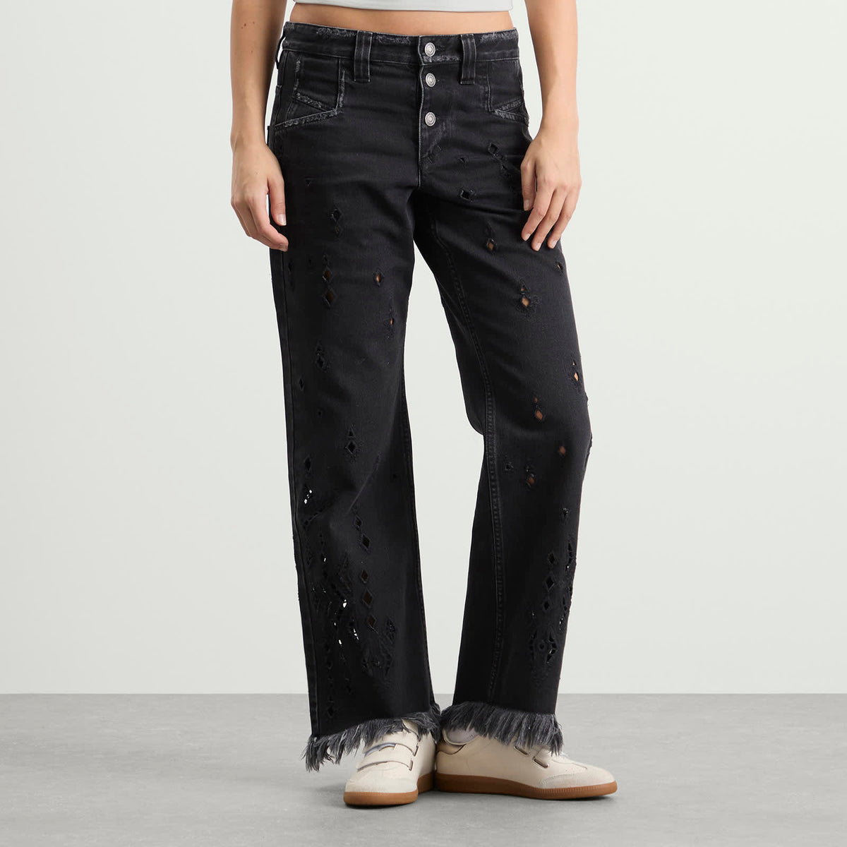 Isabel Marant Amia Embroidered Jeans