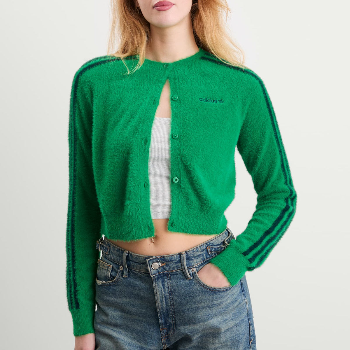adidas Fluffy Knitted Cardigan