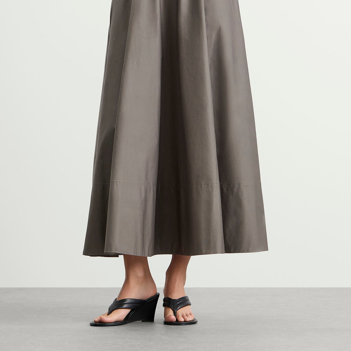 St. Agni Stitch Detail Thong Wedge