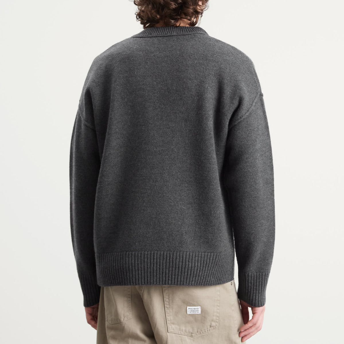 AMI Paris Felted Merino Wool Knit ADC Crew Neck Jumper