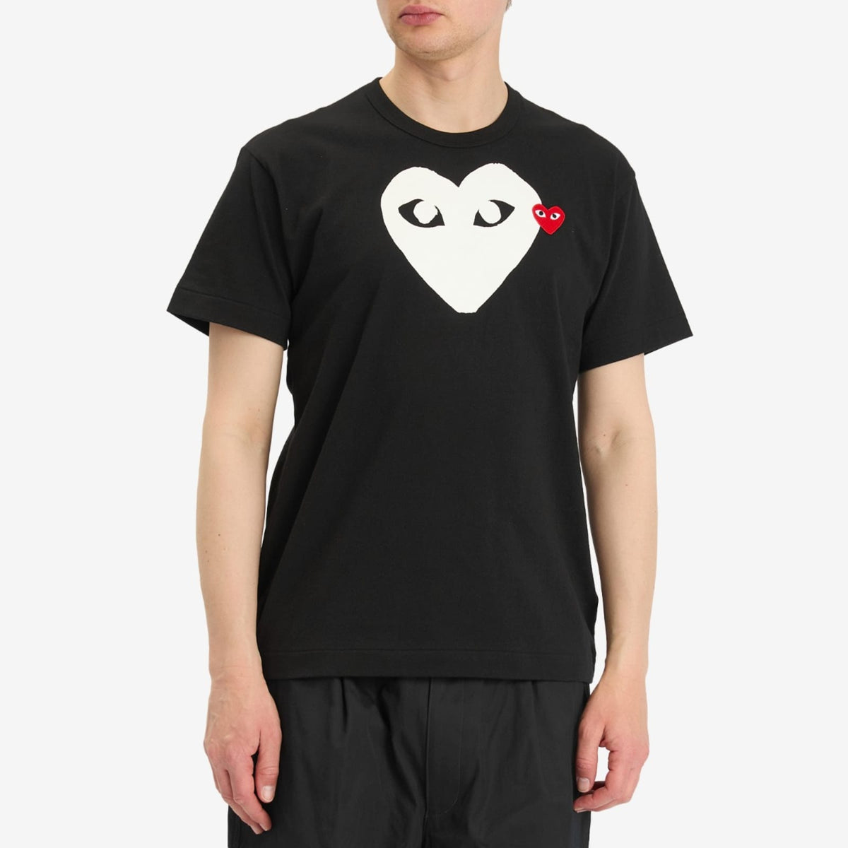 Comme des Garçons Play Double Heart Logo T-Shirt
