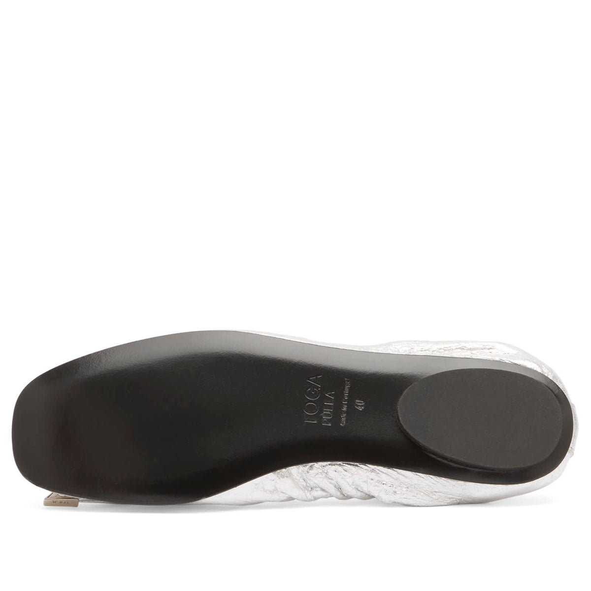 TOGA PULLA Metallic Leather Ballet Shoes