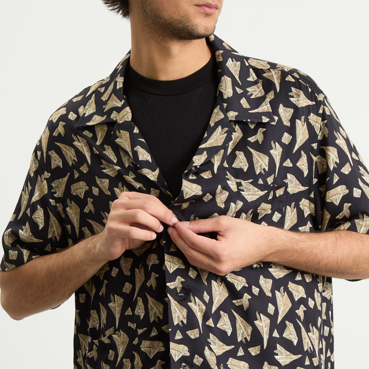 Bode Paper Hat Short Sleeve Shirt