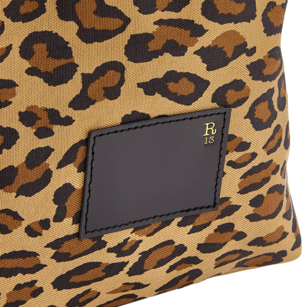 R13 Oversized Leopard Print Backpack