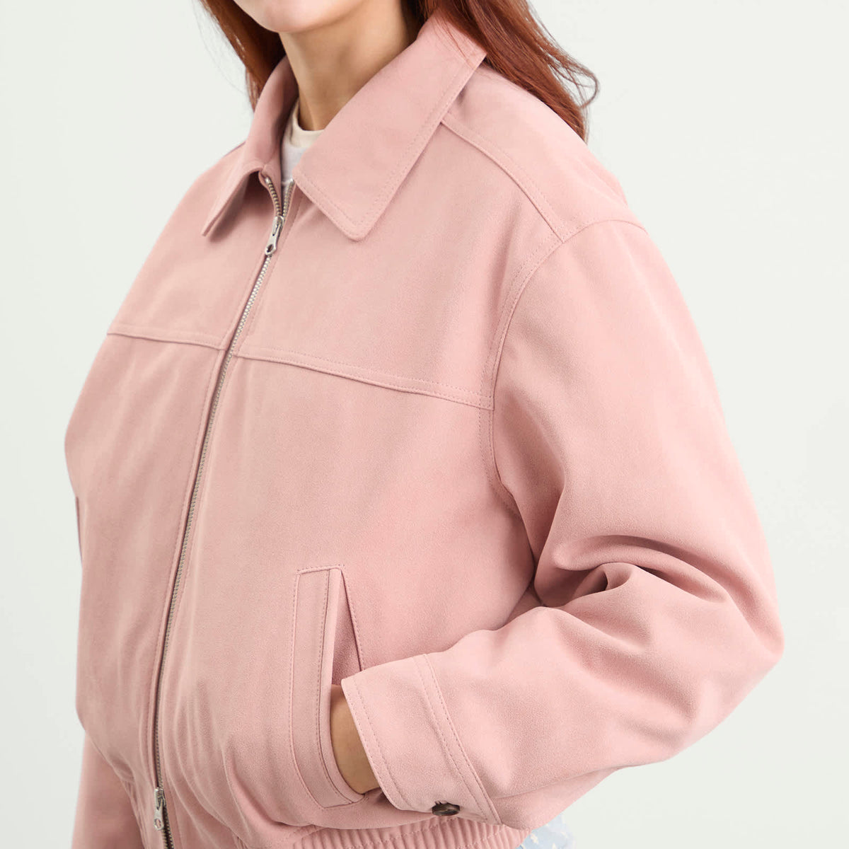 Dunst Vegan Suede Collared Blouson