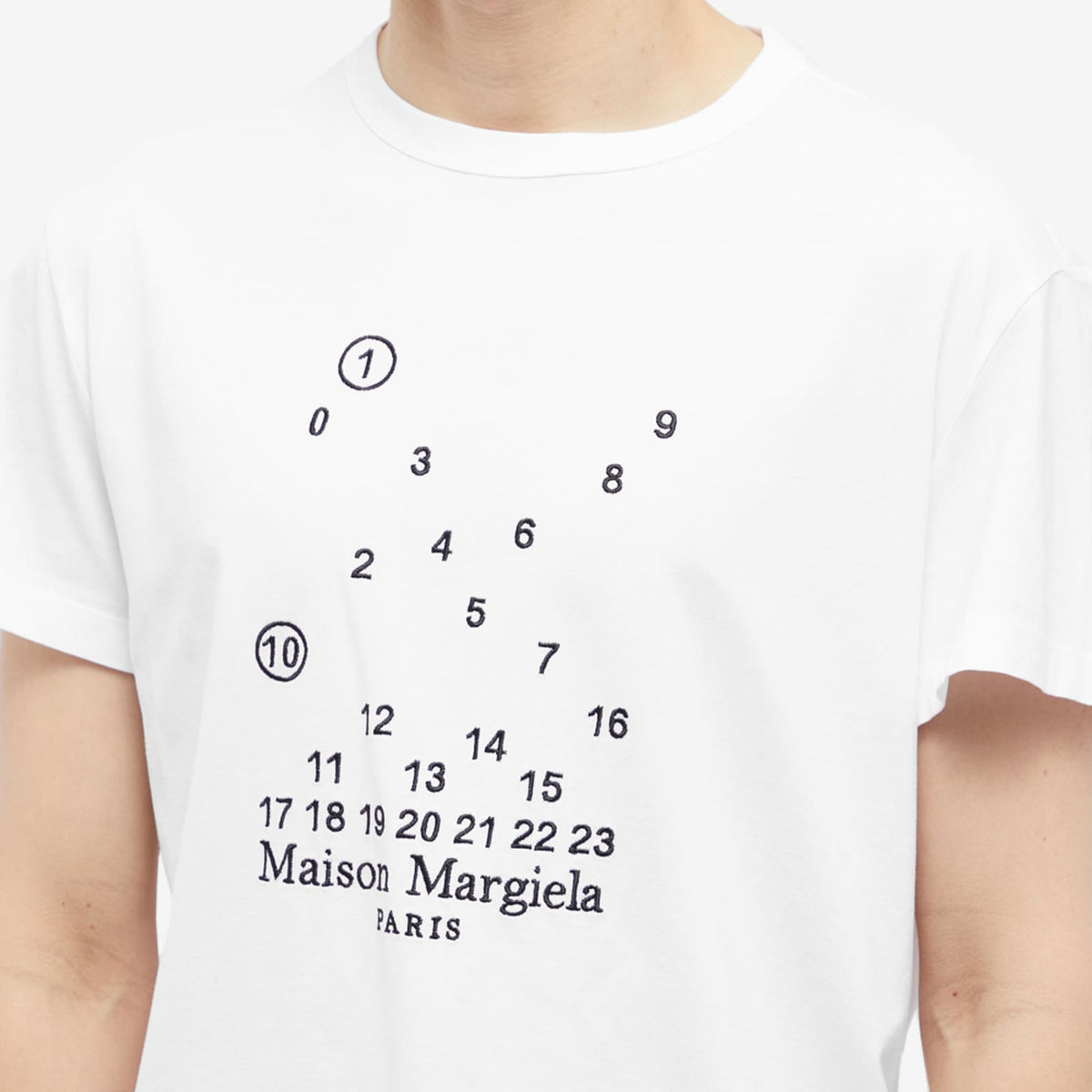 Maison Margiela Embroidered Numbers Logo T-Shirt