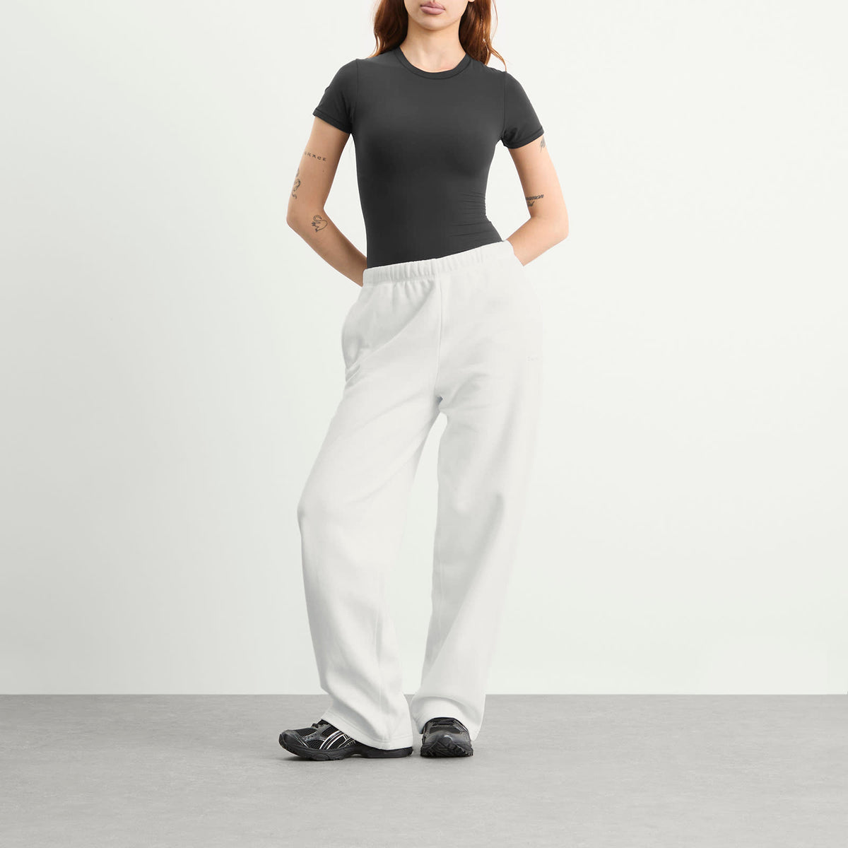 SKIMS Cotton Fleece Classic Straight Leg Pants
