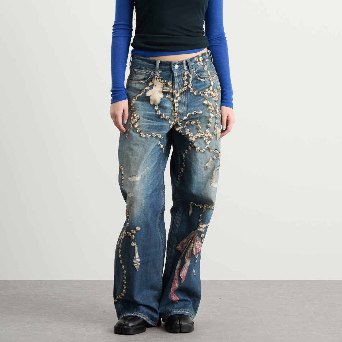 Acne Studios Jewellery Printed Jeans
