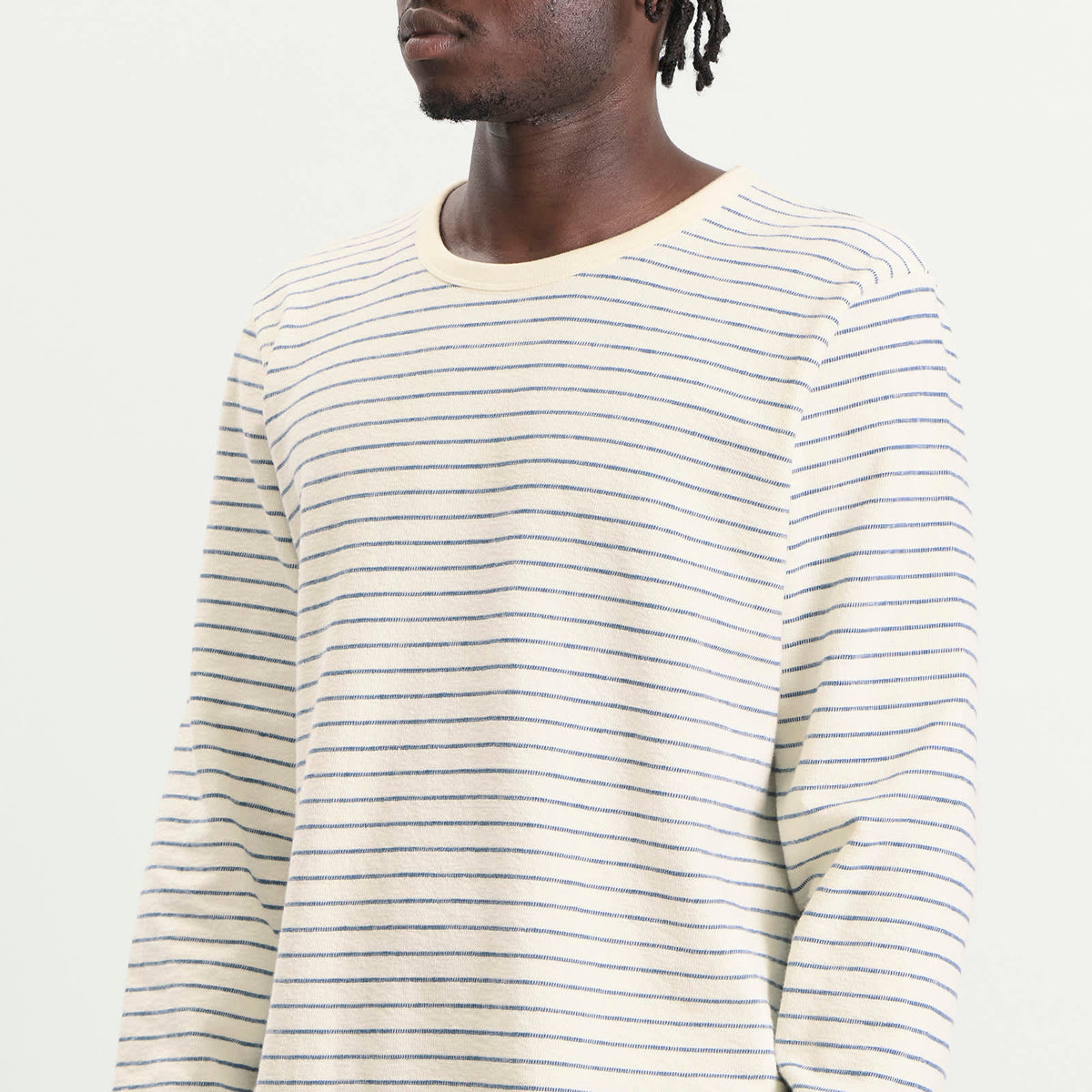 Folk Long Sleeve Textured Stripe T-Shirt