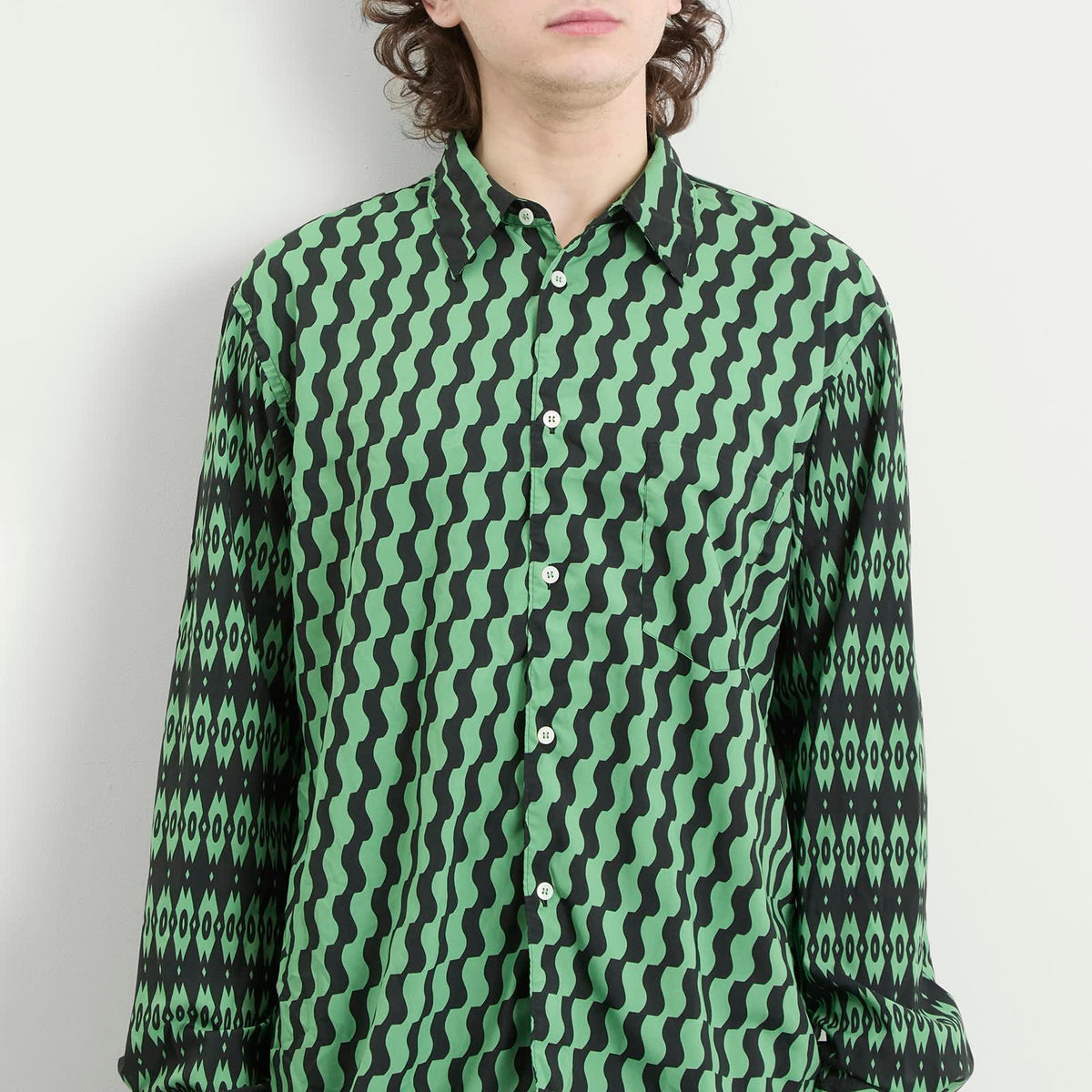 Comme des Garçons Homme Plus Printed Long Sleeve Shirt