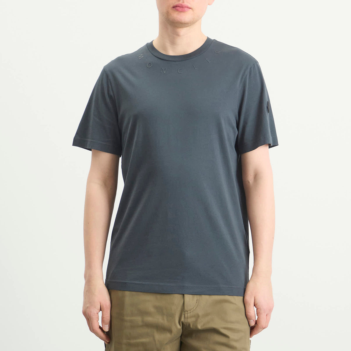Moncler Neckline Logo Short Sleeve T-Shirt